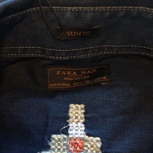 ZARA Man Denim Couture slim fit shirt